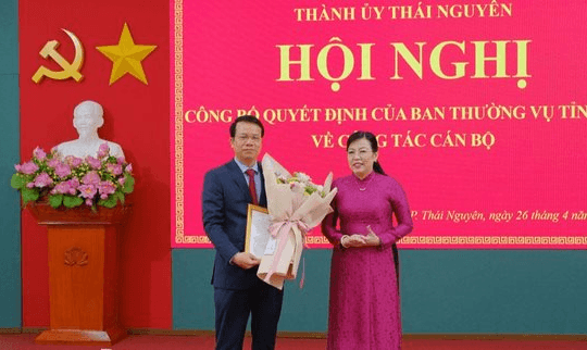 Thái Nguyên: Luân chuyển, chỉ định Tân bí thư Thành ủy Thái Nguyên 