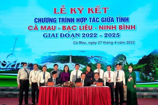 Nghĩa tình tốt đẹp giữa 3 tỉnh Cà Mau - Bạc Liêu - Ninh Bình càng thêm thắt chặt