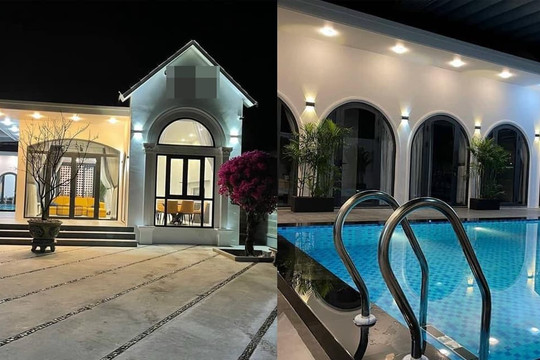 Mẫu nhà cấp bốn thiết kế có cả hồ bơi, không gian bên trong sang trọng như khu nghỉ dưỡng