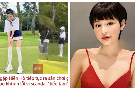 Dân mạng rần rần trước hình ảnh được cho là Hiền Hồ trở lại sân golf sau lời xin lỗi gây phẫn nộ dư luận