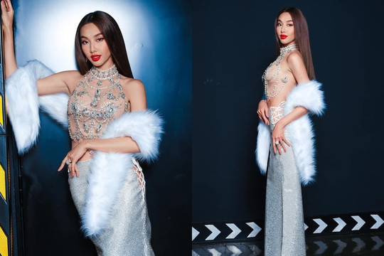 Thuỳ Tiên khoe body trứ danh với bộ trang phục cực lộng lẫy, 'chặt đẹp' dàn thí sinh Miss Grand Thailand trong đêm Bán kết
