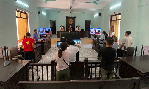 TAND TP.Huế tổ chức thành công phiên tòa xét xử trực tuyến đầu tiên