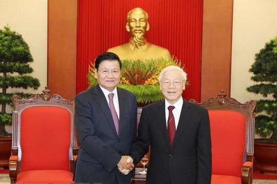 Lào gửi Điện chúc mừng Việt Nam nhân kỷ niệm 47 năm Ngày giải phóng Miền Nam, thống nhất đất nước