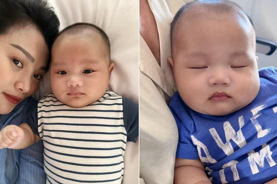 Em gái Quang Vinh đưa hai nhóc tỳ đi du lịch, gương mặt bụ sữa khiến dân mạng 'lụi tim'