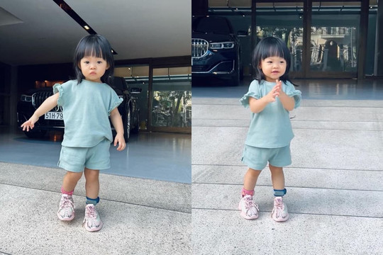 Suchin nhà Cường Đô La nay lại được mẹ lên đồ siêu cưng, đôi giày hầm hố tưởng 'tạo nét' ngầu nhưng vẫn chào thua trước gương mặt đáng yêu hết nấc