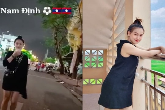 Đến sân Thiên Trường cổ vũ đội nhà thi đấu tại SEA Games 31, nữ sinh Lào gây 'bão' mạng