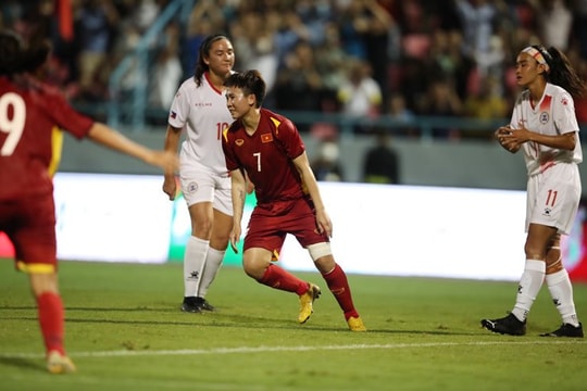 Thắng ngoạn mục Phillipines, ĐT nữ Việt Nam có 3 điểm đầu tiên tại SEA Games 31