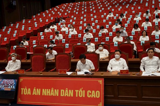 TANDTC tham dự Hội nghị trực tuyến thông báo nhanh kết quả Hội nghị Trung ương 5 khóa XIII