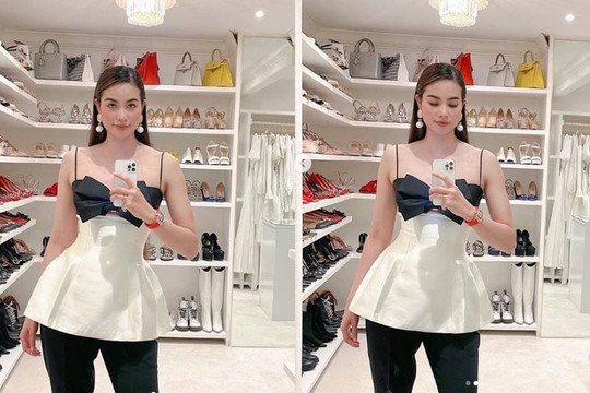 Phạm Hương khoe căn phòng để toàn đồ hiệu trong biệt thự, tiết lộ điều đầu tiên khi về đến Việt Nam