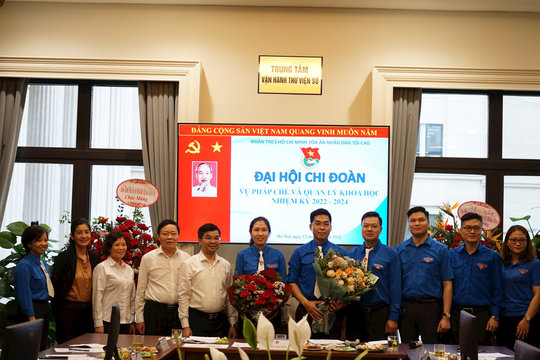 Đại hội Chi đoàn Vụ Pháp chế và Quản lý Khoa học nhiệm kỳ 2022-2024