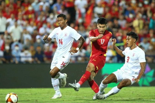 Thắng tối thiểu U23 Myanmar, U23 Việt Nam đặt 1 chân vào bán kết