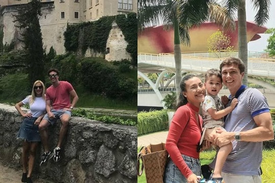 Hậu chia tay MC Hoàng Oanh, chồng Tây về lại nước còn chụp ảnh thân mật bên cô gái lạ mặt