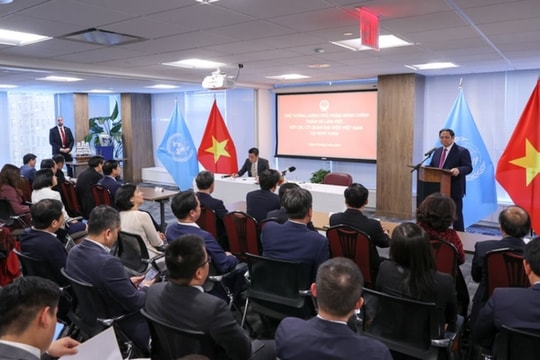 Thủ tướng làm việc với Phái đoàn đại diện thường trực Việt Nam tại LHQ