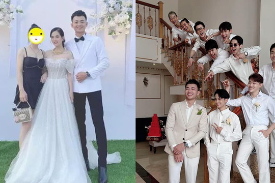 Đám cưới 'Cô chủ tiệm nail' Huyền My và diễn viên Anh Tú: BB Trần, Hải Triều và Quang Trung cũng có mặt