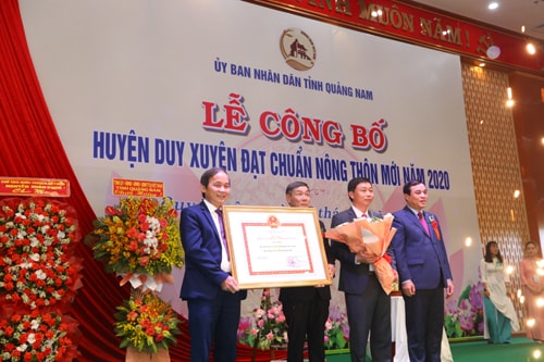 Quảng Nam:  Huyện Duy Xuyên về đích nông thôn mới