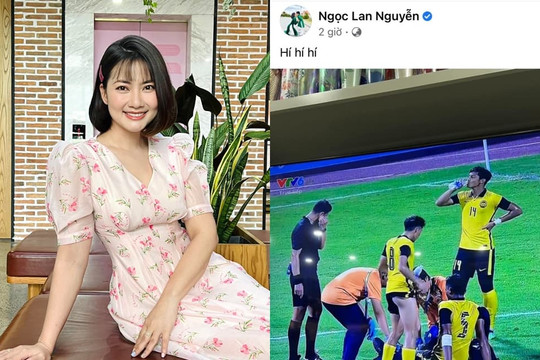 Mê trai như Ngọc Lan: Xem đá bóng bỗng bắt cận khoảnh khắc cầu thủ bị lộ vòng 3, còn tỏ vẻ khoái chí với điệu cười 'gian xảo'