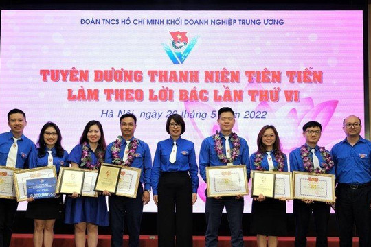 Tuổi trẻ Vietcombank được tuyên dương thanh niên tiên tiến làm theo lời Bác lần thứ VI - Năm 2022 của Khối Doanh nghiệp Trung ương
