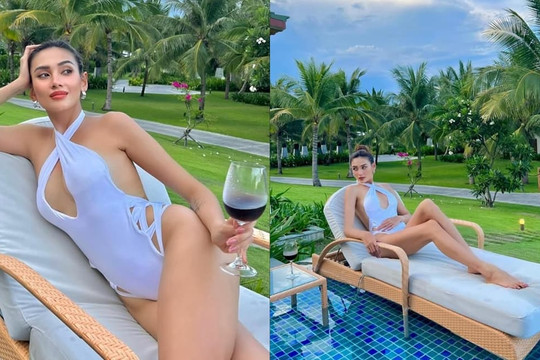 Đắm đuối với hình thể cực bén của Võ Hoàng Yến khi diện bikini, nhìn đến góc nào cũng 'đổ' vì quá đỉnh
