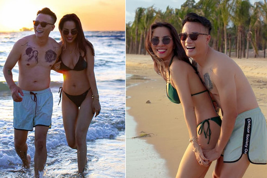 Vợ Hoàng Bách đăng ảnh 'nét căng' khi diện bikini, nhìn ảnh ai tin đã là 'gái ba con'