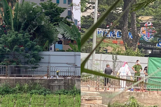 Phát hiện thi thể người đàn ông ven sông Tô Lịch