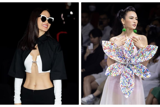 Anh Thư khoe vòng eo siêu nhỏ cùng cơ bụng săn chắc vạn người mê, hóa nàng thơ trên sàn catwalk cực ngoạn mục