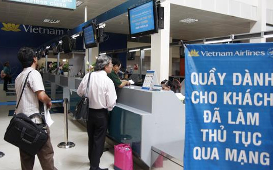 Thêm hai sân bay triển khai dịch vụ làm thủ tục trực tuyến