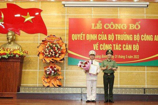 Phó Cục trưởng An ninh kinh tế được bổ nhiệm làm Giám đốc Công an Quảng Bình