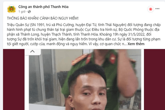 Triệu Quân Sự tiếp tục trốn trại
