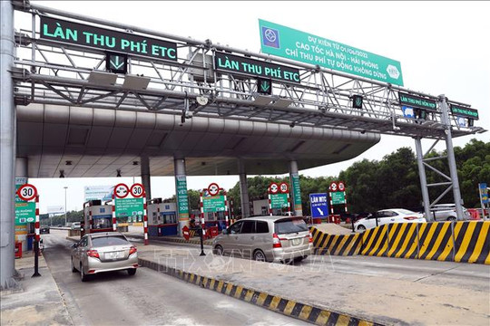Từ 9h ngày 1/6, cao tốc Hà Nội - Hải Phòng chỉ thu phí không dừng