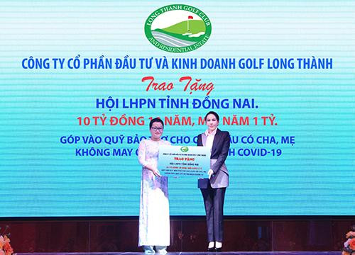 Golf Long Thành tài trợ 10 tỷ đồng cho chương trình 'Mẹ đỡ đầu' tỉnh Đồng Nai