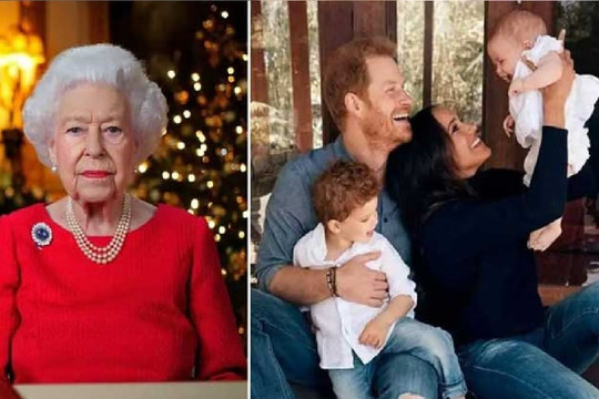 Vợ chồng Harry - Meghan và hai con đã tới Anh dự đại lễ của Nữ hoàng