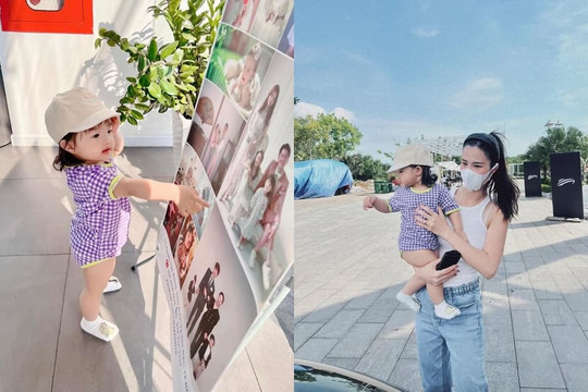 Con gái Đông Nhi được ba mẹ đưa đi chơi ngày cuối tuần: Biểu cảm cưng xỉu, còn thể hiện độ lanh lợi khi vui chơi