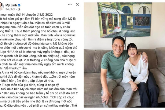 Mỹ Linh nhiễm Covid khi sang Mỹ dự đám cưới con gái, nhắn chồng một câu cực xúc động từ vụ Johnny Depp - Amber Heard