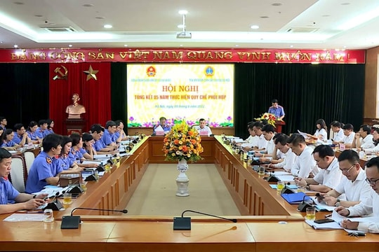 TAND cấp cao tại Hà Nội và VKS cùng cấp tổng kết 5 năm thực hiện Quy chế phối hợp