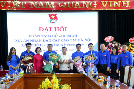 Đoàn TNCS Hồ Chí Minh TAND cấp cao tại Hà Nội đại hội nhiệm kỳ 2022 - 2027