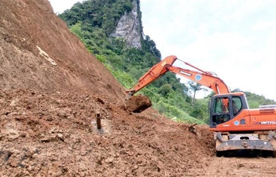 Sạt lở ở Bắc Kạn làm một người chết, một người mất tích