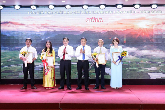 Lễ trao Giải báo chí tỉnh Lạng Sơn lần thứ 2