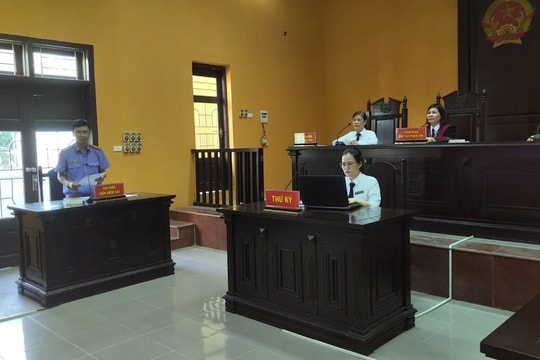 TAND thành phố Thanh Hoá tổ chức phiên toà xét xử trực tuyến
