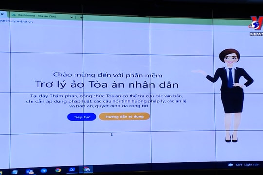 Tòa án điện tử ứng dụng trí tuệ nhân tạo để nâng cao hiệu quả hoạt động