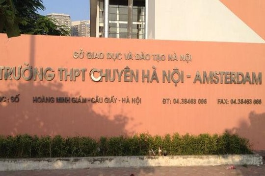Công bố điểm chuẩn trúng tuyển vào lớp 6 THPT Chuyên Hà Nội - Amsterdam