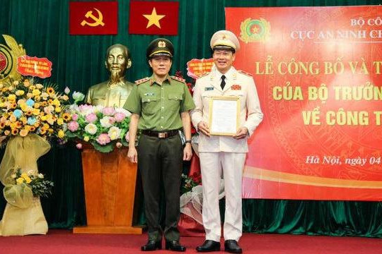 Thiếu tướng Vũ Hồng Văn giữ chức Cục trưởng Cục An ninh chính trị nội bộ