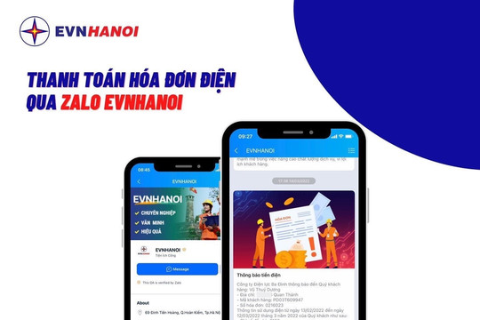 
Thanh toán hóa đơn tiền điện bằng Zalo: Nhiều tiện ích cho khách hàng