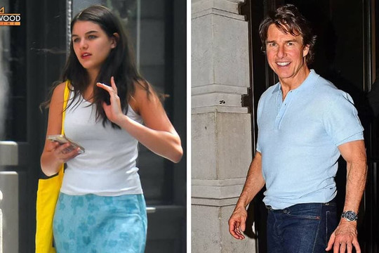 Suri Cruise lộ diện với chi tiết đáng chú ý sau khi bị bố Tom Cruise gạt khỏi danh sách khách mời dự tiệc sinh nhật tuổi 60