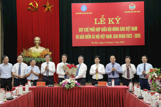 BHXH Việt Nam và Hội Nông dân Việt Nam tổ chức Lễ ký Quy chế phối hợp công tác giai đoạn 2022 – 2025