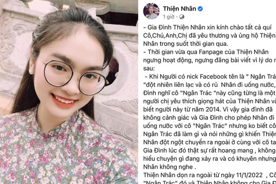 Gia đình Thiện Nhân (Quán quân Giọng Hát Việt Nhí 2014) lo lắng tột độ khi con gái bị người lạ rủ ra ngoài sống nhiều ngày qua, động thái của học trò Cẩm Ly lại đối lập?