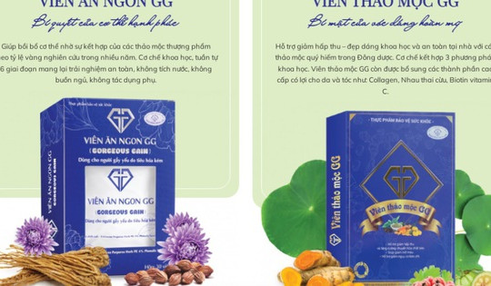 Viên ăn ngon và thảo mộc GG quảng cáo sai sự thật, sử dụng hình ảnh bác sĩ, dược sĩ