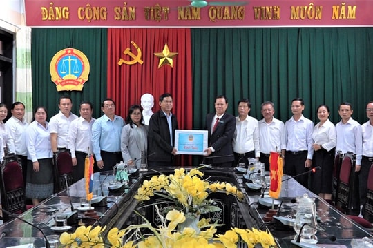 Đoàn Công tác TANDTC Lào kết thúc tốt đẹp chuyến thăm và làm việc tại Việt Nam
