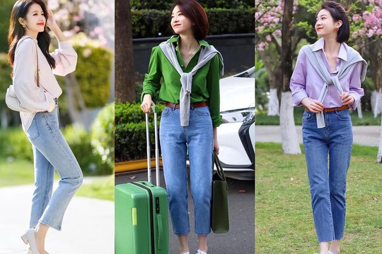 Quần jean là 'vua bất bại', chúng rất linh hoạt và có thể thay đổi, đây là sở thích thực sự của các tín đồ thời trang