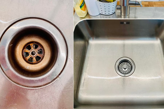 Mẹo nhỏ giúp bồn rửa bát sạch bong bằng nguyên liệu có sẵn trong nhà