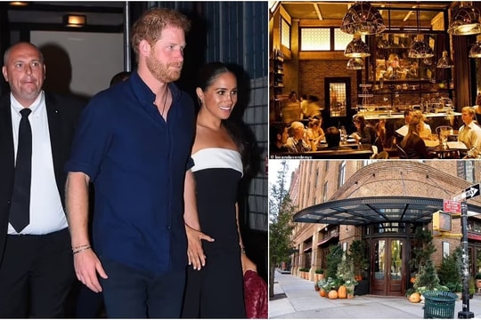 Meghan và Hoàng tử Harry trở thành tâm điểm chú ý khi tay trong tay đi ăn tối tại nhà hàng